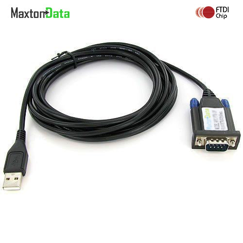 USB to RS232 Serial DB9 Male Cable Adapter FTDI Chipset 10 Feet